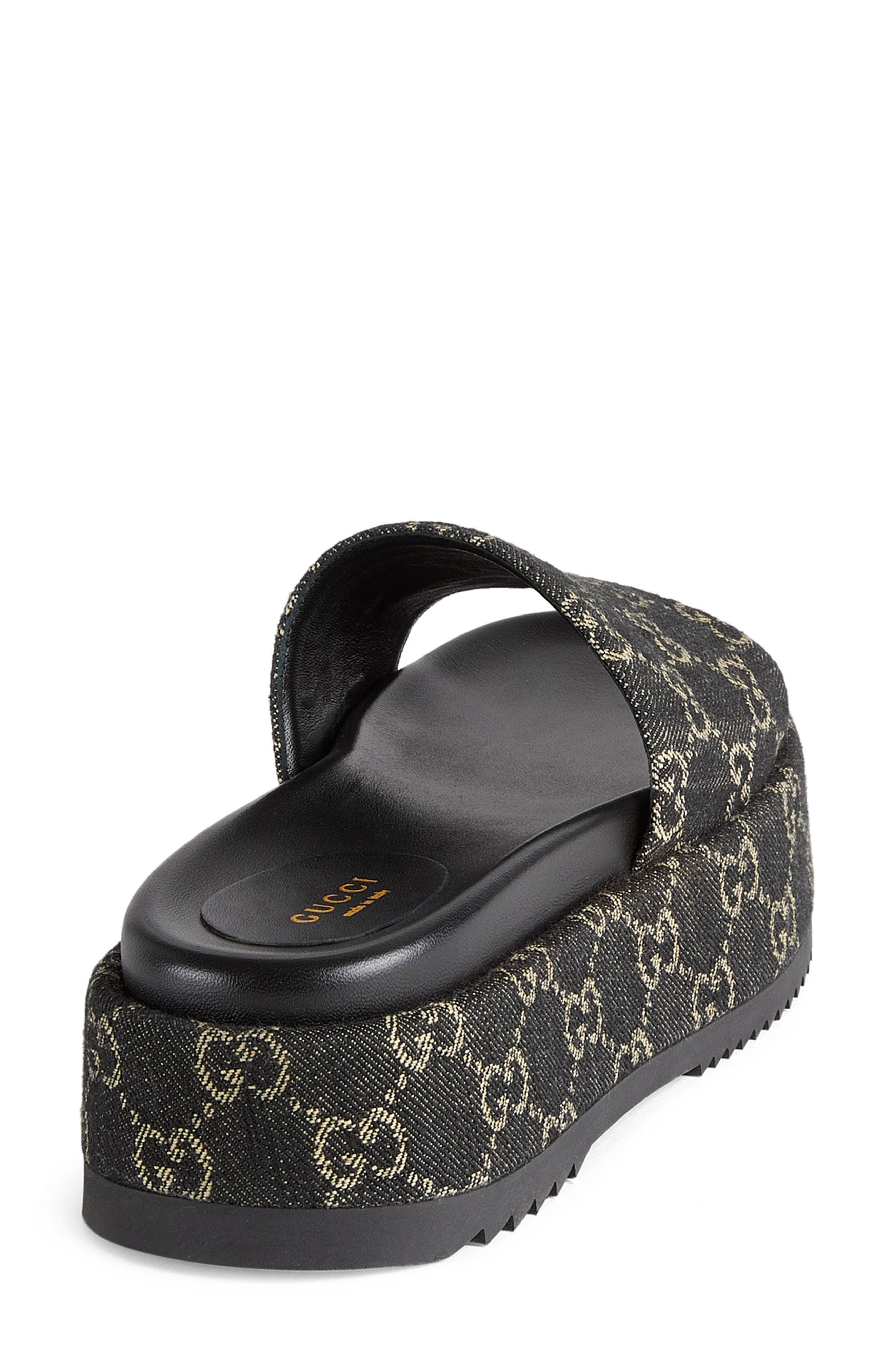 Gucci Angelina GG Logo Platform Slide Sandal Nordstrom