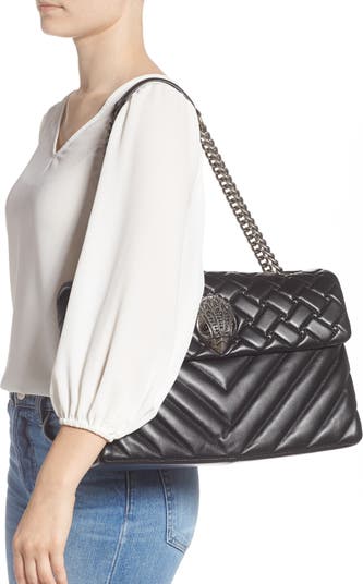 extra extra large kensington leather shoulder bag