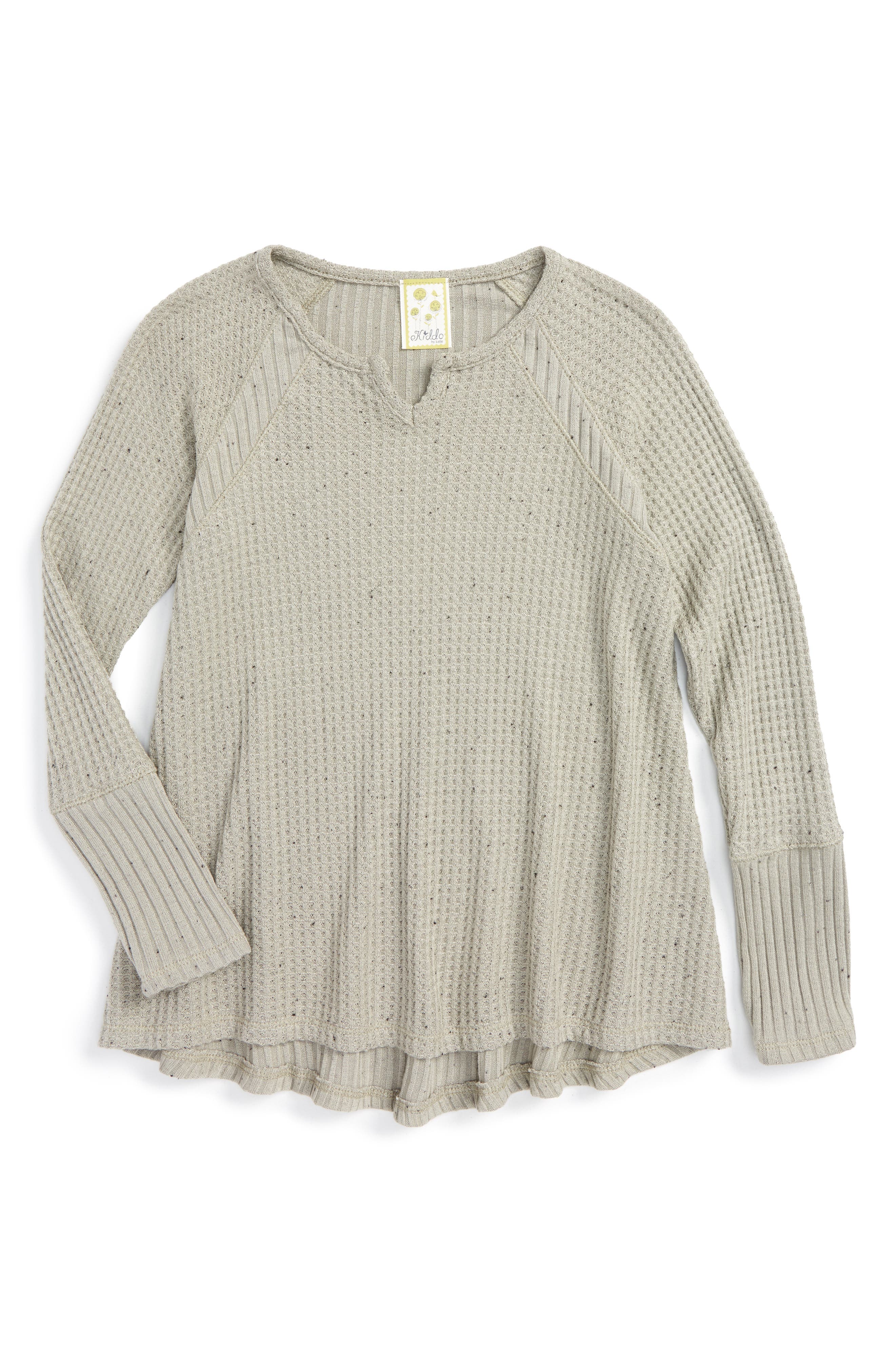 Kiddo Waffle Knit Tee (Big Girls) Nordstrom