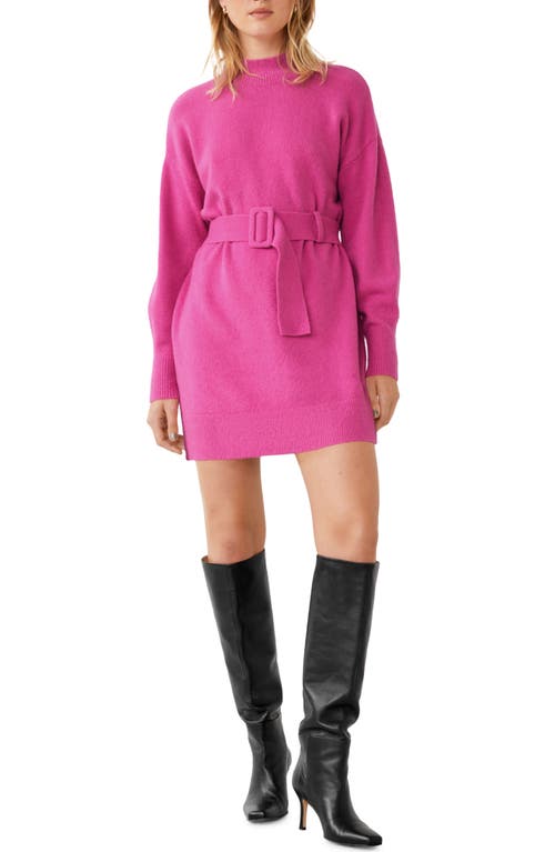 & Other Stories Belted Sweater Dress in Pink