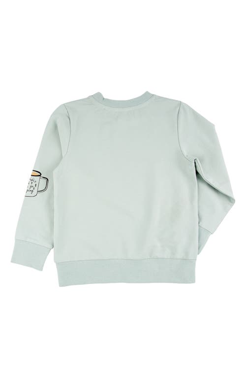 Shop Miki Miette Kids' Corey Camping Print Crewneck Sweatshirt In Big Bear