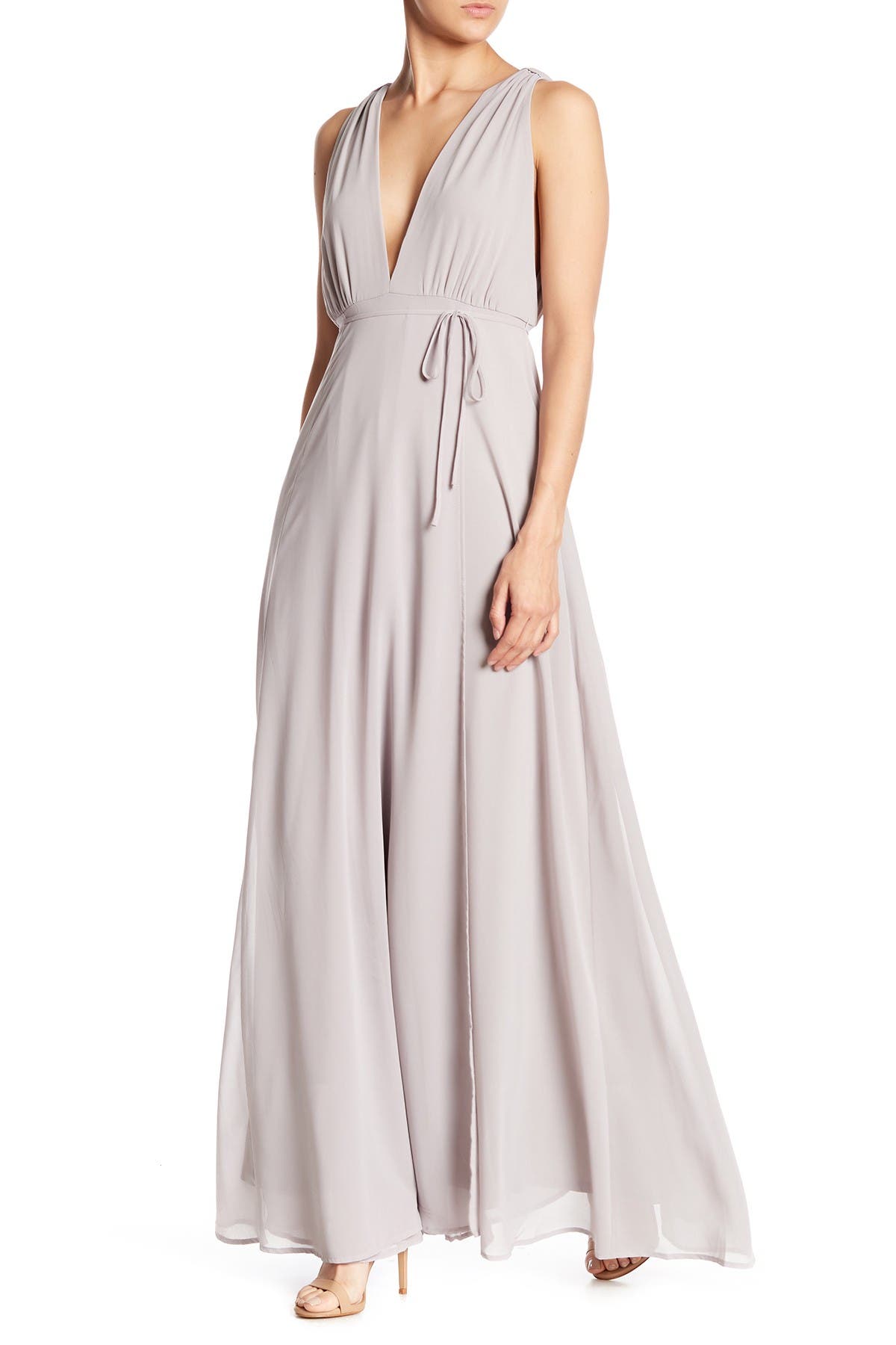 dee elly plunging maxi dress