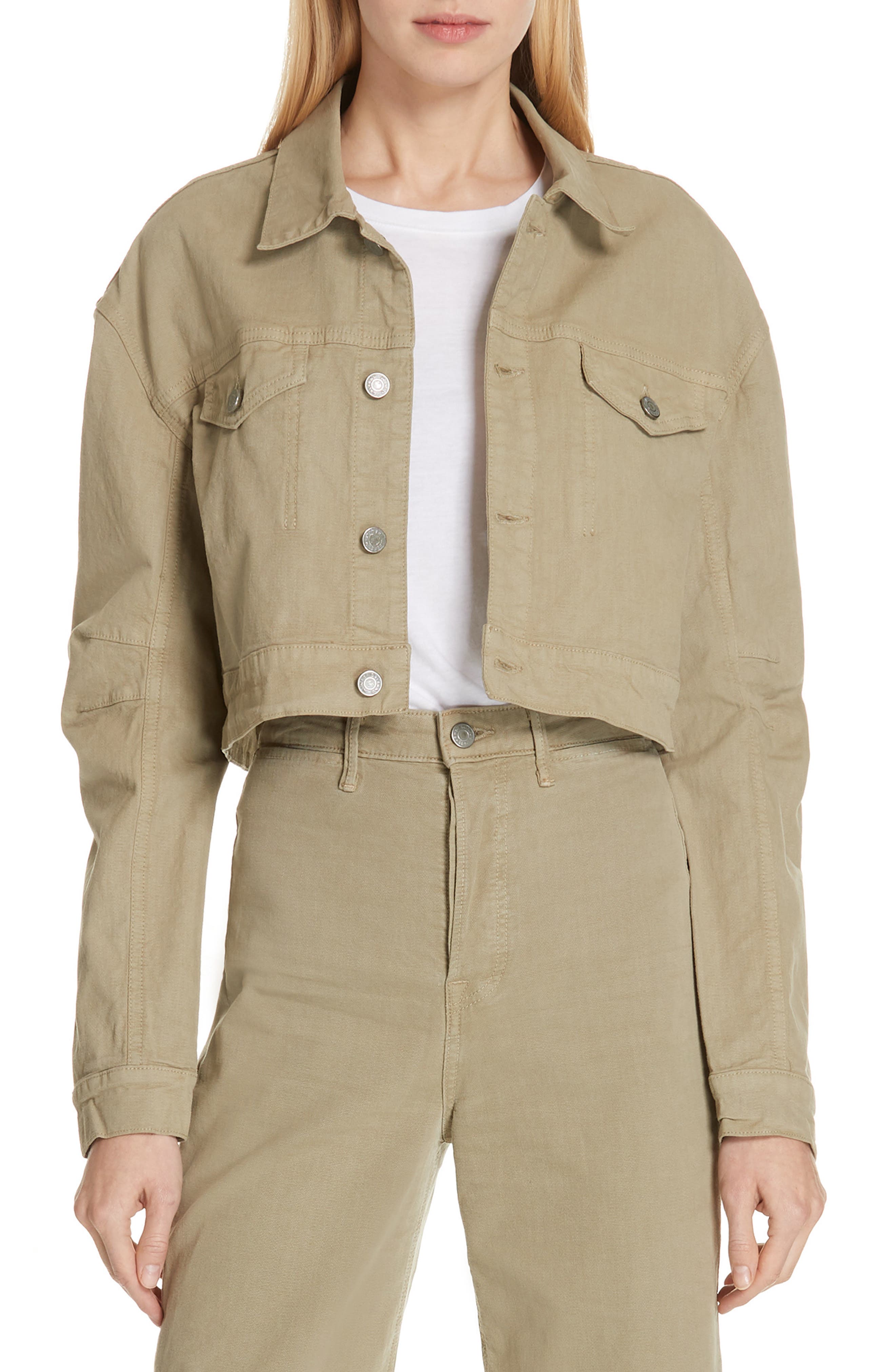 grlfrnd cropped denim jacket