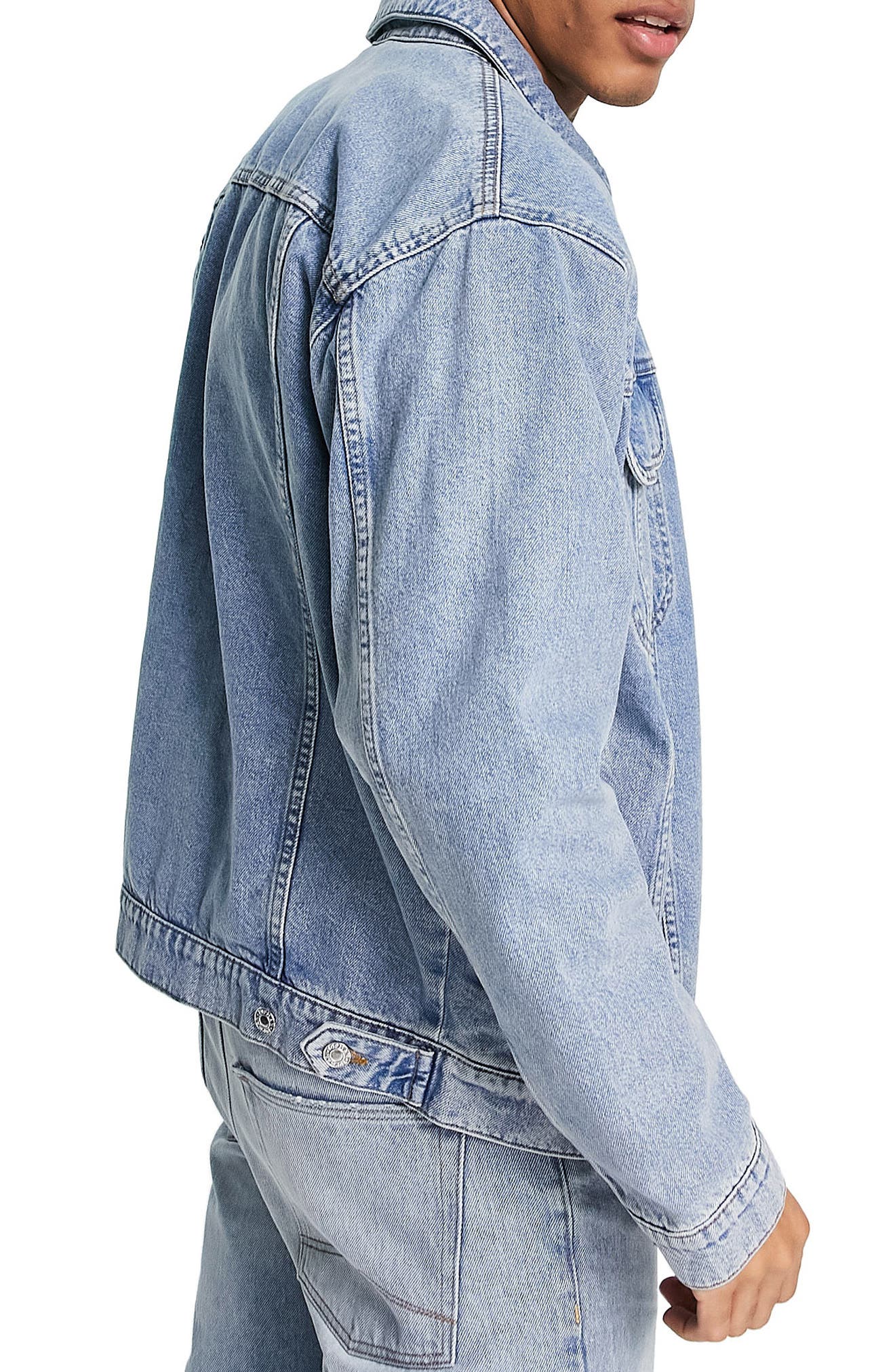 Topman Oversize Denim Jacket | Nordstrom
