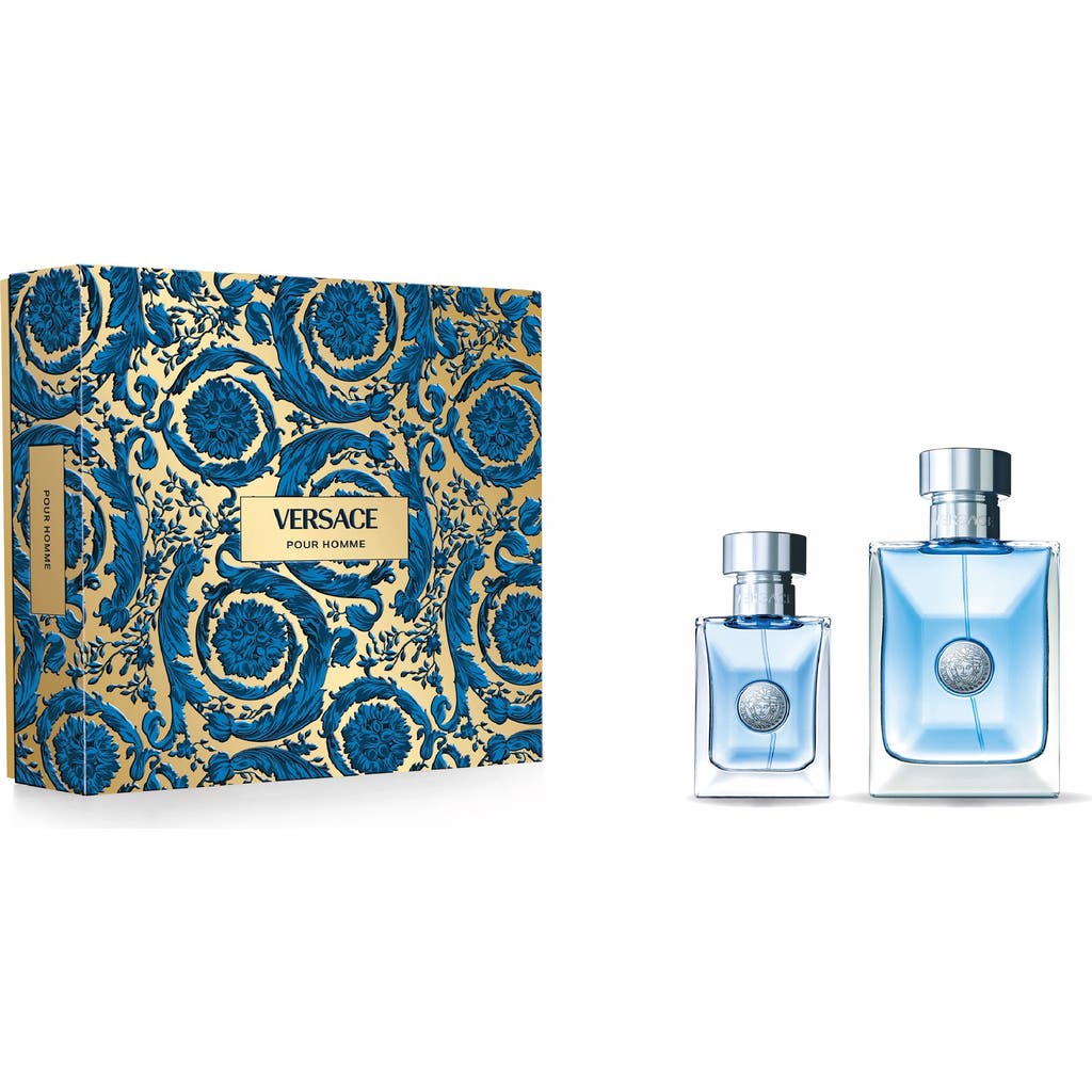 Versace Pour Homme Eau De Toilette 2-piece Gift Set $169 Value In No Color