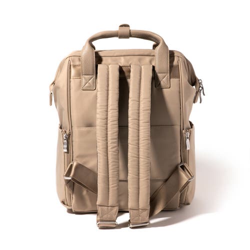 Baggallini Chelsea Laptop Backpack In Taupe Twill
