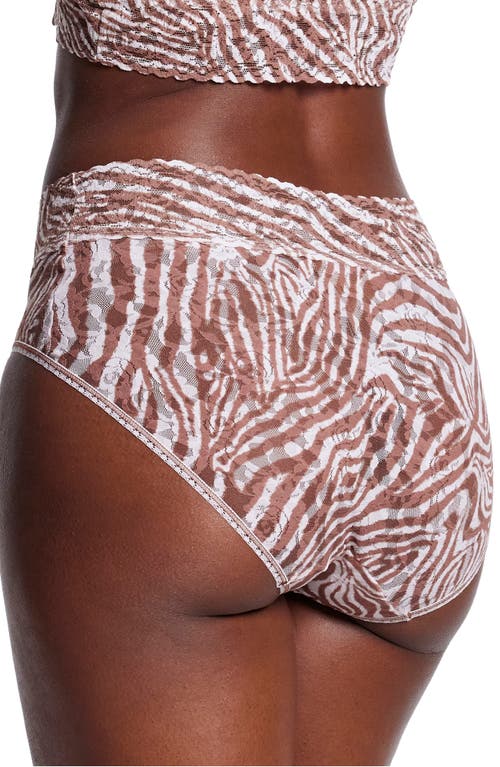 Hanky Panky Print Lace Briefs In Hide And Seek
