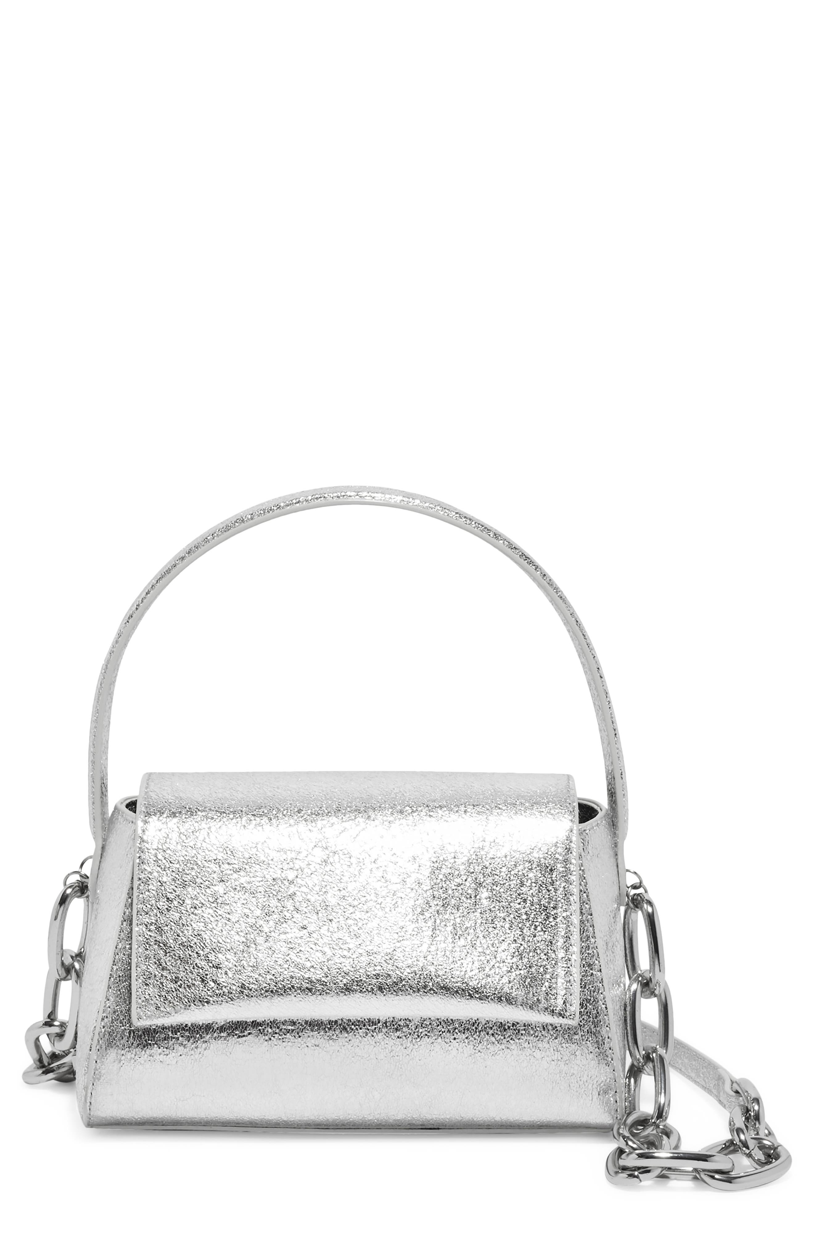 small silver cross body bag