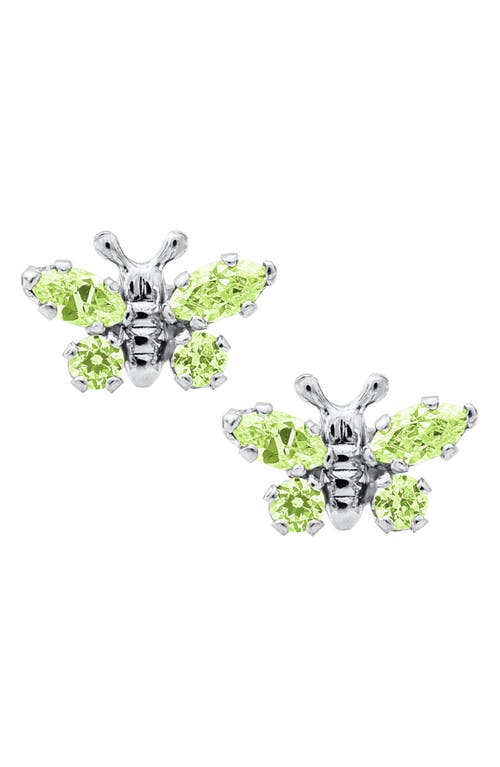Mignonette Butterfly Birthstone Sterling Silver Earrings in August at Nordstrom