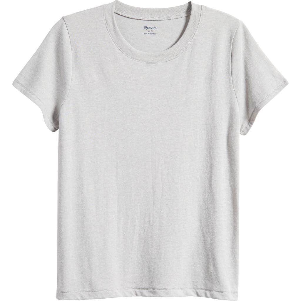 Shop Madewell Vintage Northside Tee In Light Hthr Grey