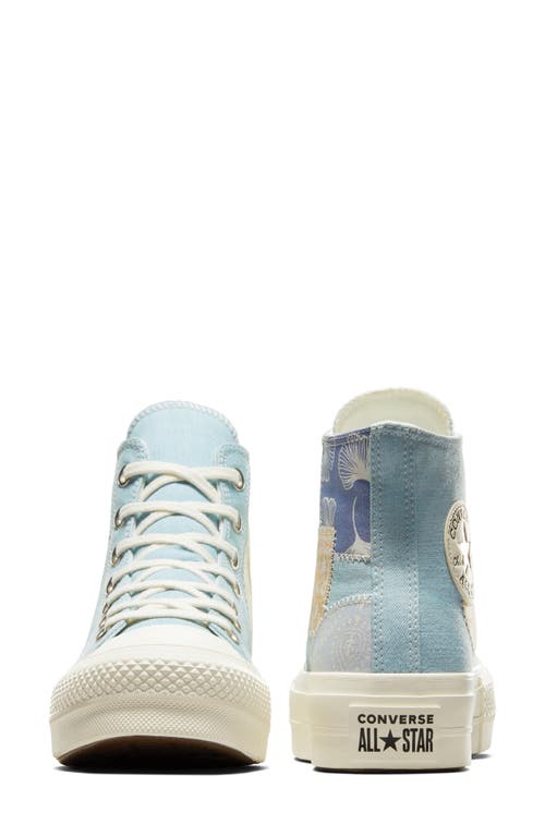 Shop Converse Chuck Taylor® All Star® Lift High Top Platform Sneaker In Blue/blue/egret