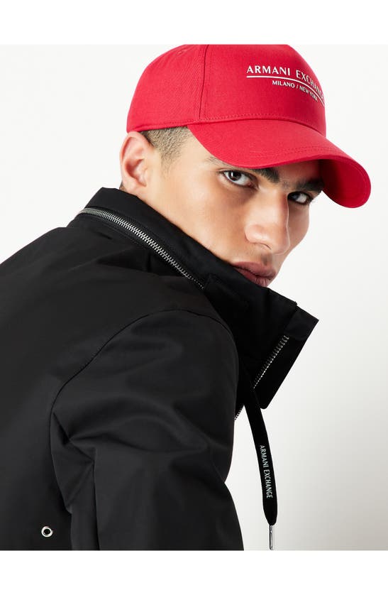 Armani Exchange Logo Baseball Cap In Red | ModeSens