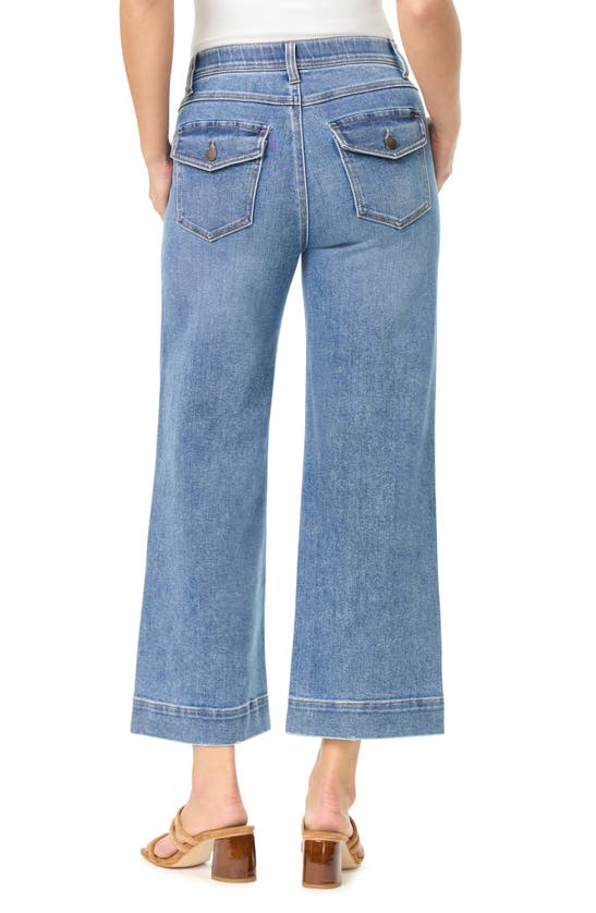 Shop Curve Appeal Premium Crop Wide Leg Jeans In Capri