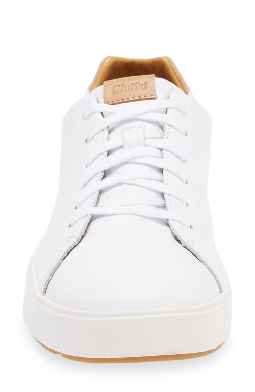 Olukai Lae‘ahi Li ‘ili Convertible Low Top Sneaker In Bright White/bright White