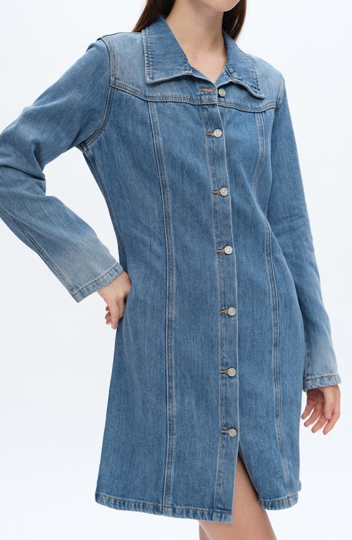 Bayeas Long Sleeve Denim Shirtdress In Midnight Thunder