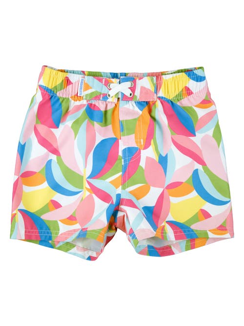 Shop Ruggedbutts Baby Boys Upf50+ Swim Trunks In Tropical Adventure