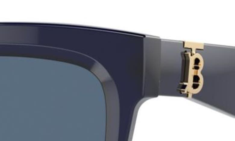 Shop Burberry 54mm Square Sunglasses In Blue