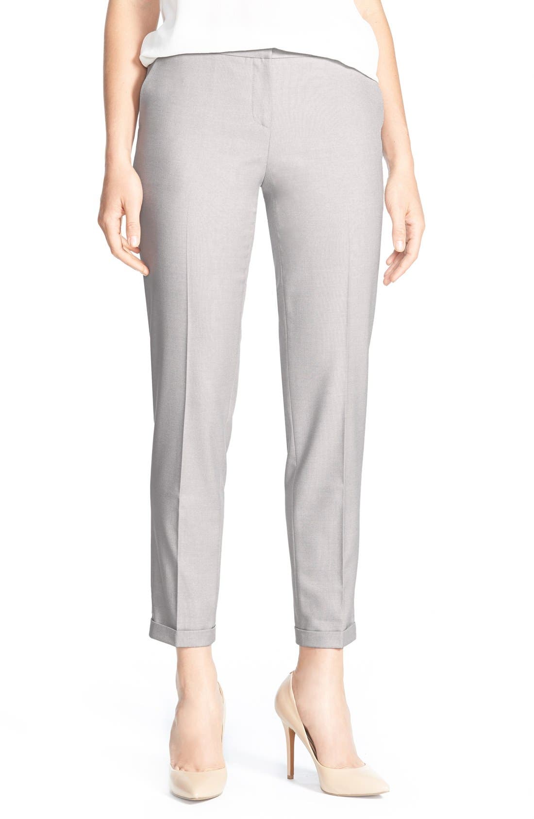 Halogen® 'Taylor Allison' Cuffed Suit Pants (Regular & Petite