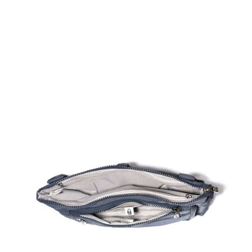 Baggallini Pocket Belt Bag Waist Pack And Crossbody In French Navy Twill