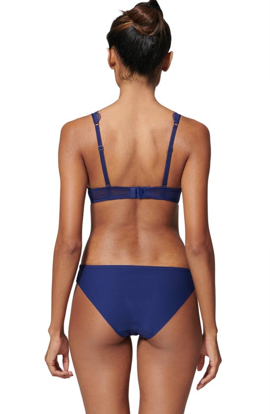 Simone Perele Singuliere Underwire Padded Push-up Bra In Midnight