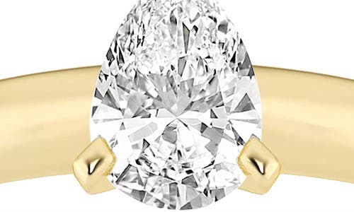 Shop Badgley Mischka Collection Pear Cut Lab Created Diamond Engagement Ring In Yellow