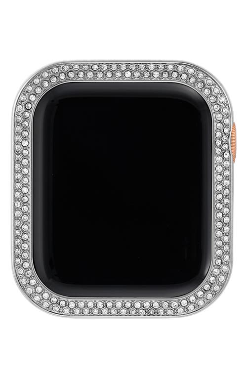 Anne Klein 44mm Apple Watch® Crystal Case Cover in Silver