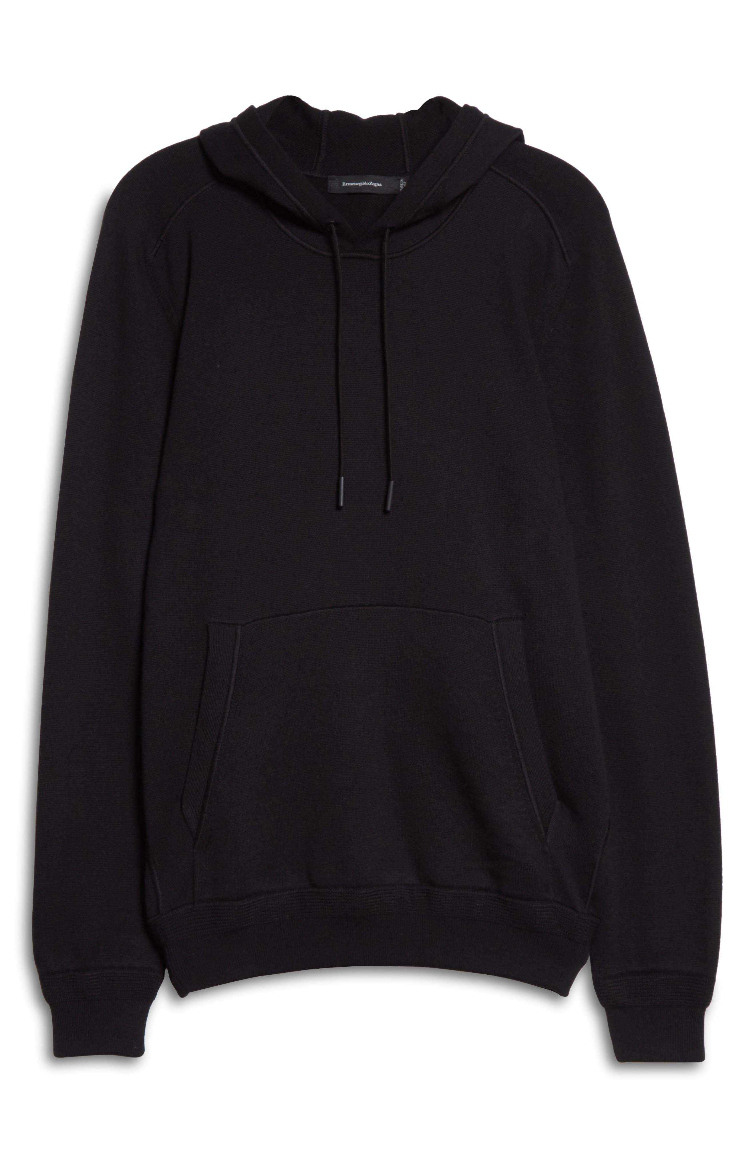 Zegna pouch-pocket cotton-cashmere hoodie - Neutrals