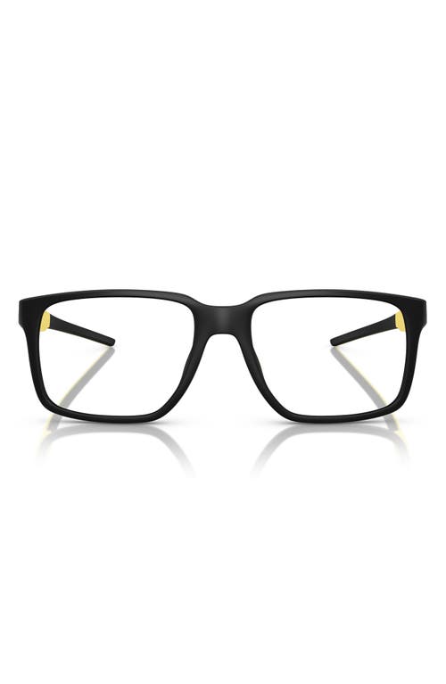 Scuderia Ferrari 56mm Square Optical Glasses In Black Grey