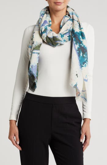 Vince Camuto Agate Wrap Scarf In Blue