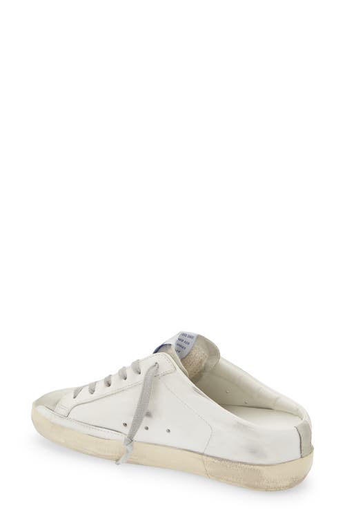 Shop Golden Goose Super-star Sabot Mule Sneaker In White/platinum