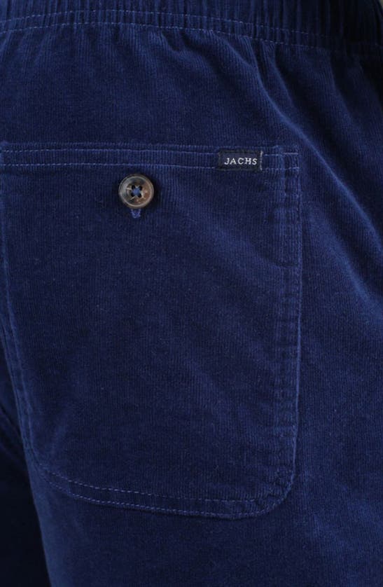 Jachs Stretch Corduroy Pull-on Shorts In Navy