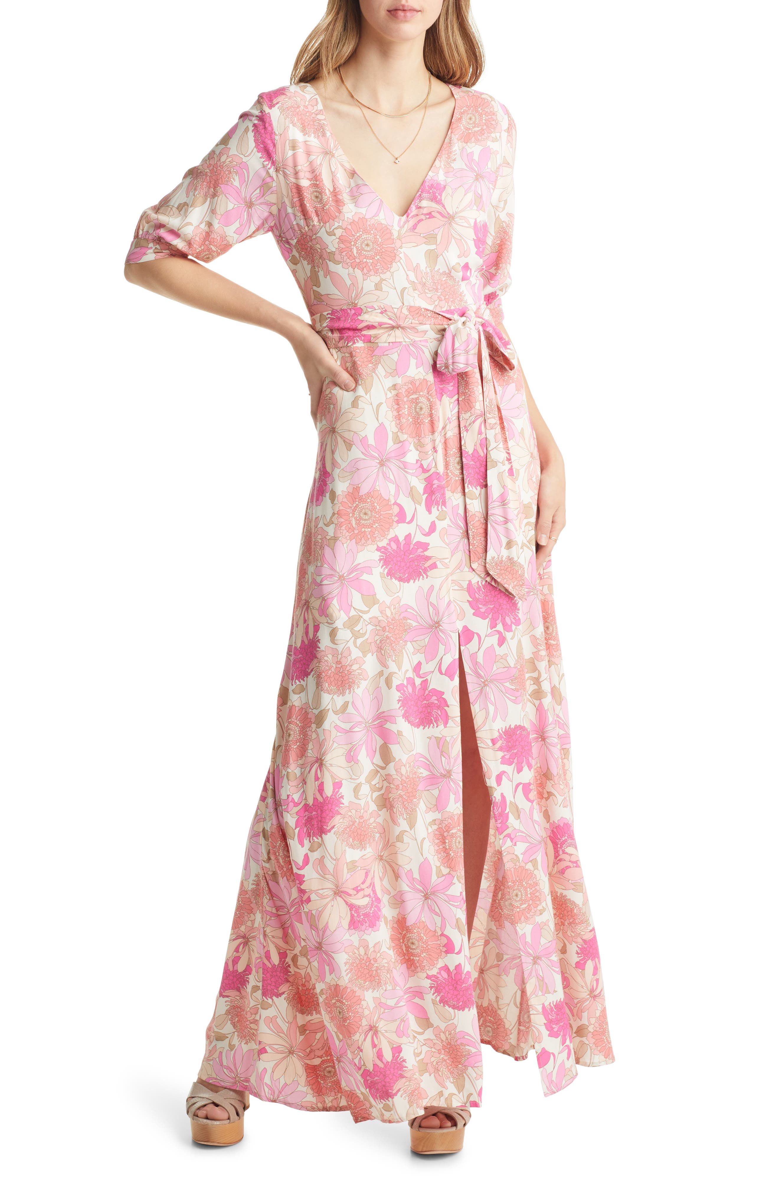 Tie Waist Maxi Dress | Nordstrom