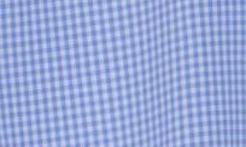 Shop David Donahue Gingham Check Casual Cotton Button-up Shirt In White/blue