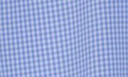 David Donahue Gingham Check Casual Cotton Button-up Shirt In White/blue