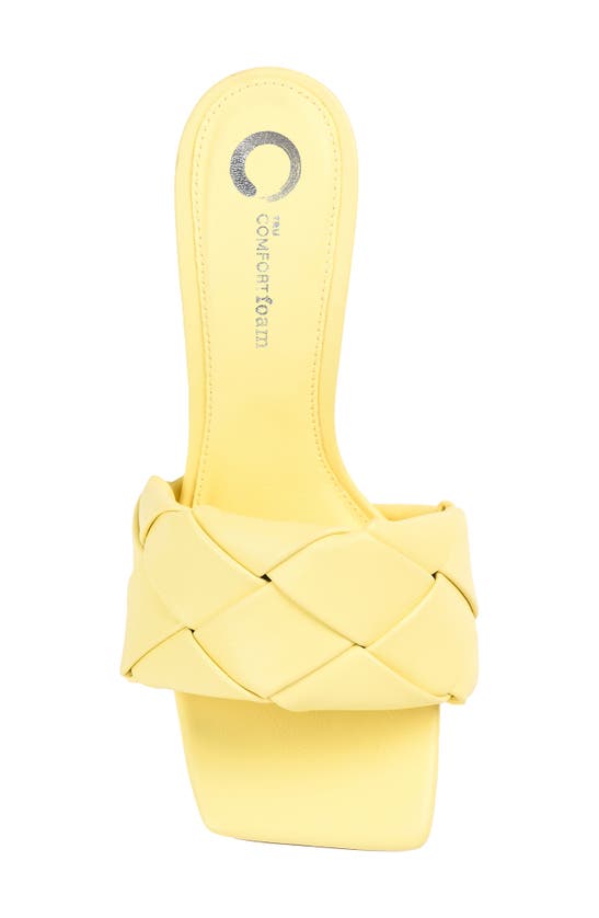 Shop Journee Collection Maysie Square-toe Pump In Yellow