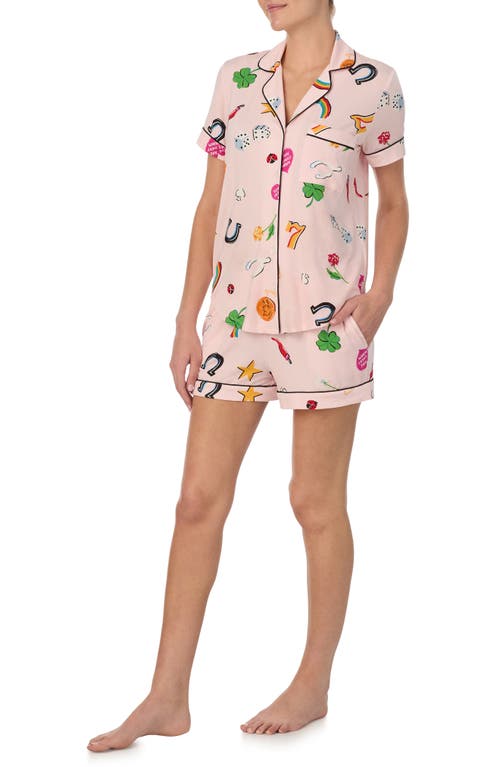 Shop Kate Spade New York Short Pajamas In Pink/multi