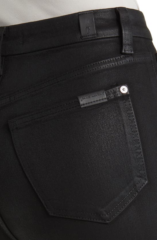 7 FOR ALL MANKIND 7 FOR ALL MANKIND TAILORLESS COATED ULTRA HIGH WAIST SKINNY BOOTCUT JEANS