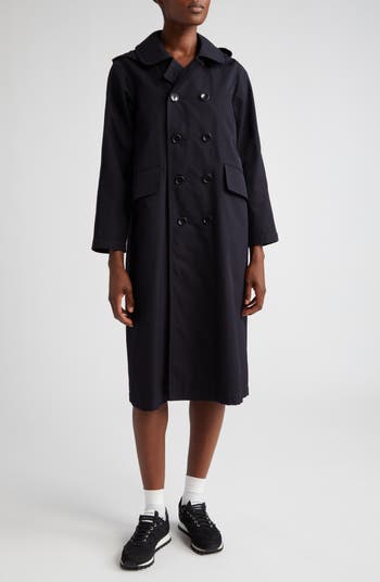 Tao Comme des Garçons Tartan Lined Hooded Wool & Cotton Trench