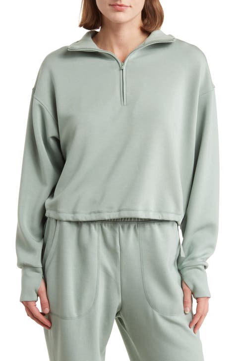 Half Zip Scuba Sweatshirt