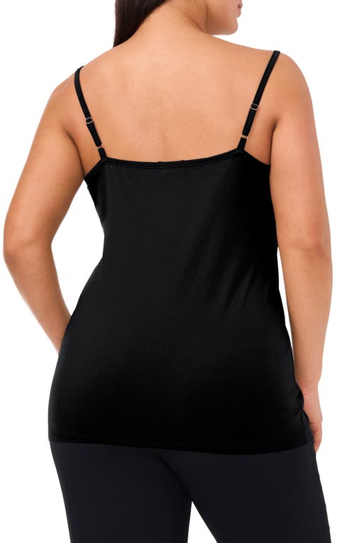 Shop Halogenr Halogen(r) Absolute Stretch Cotton Camisole In Rich Black