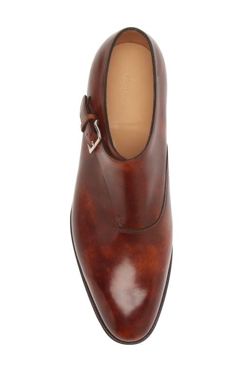 John Lobb Jermynii Monk Strap Shoe In 1v- Bracken