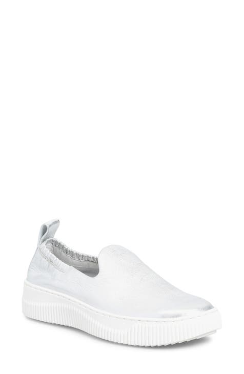 Metallic slip on deals sneakers womens