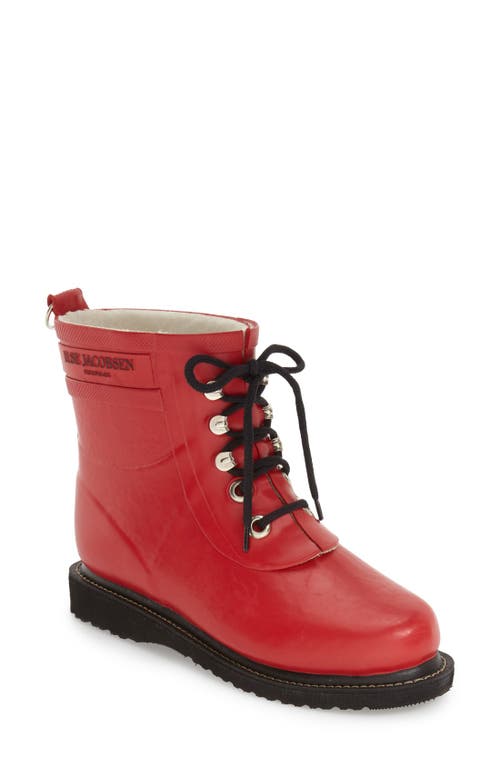 'Rub' Boot in Deep Red