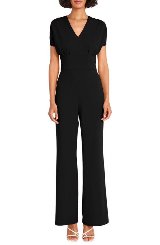 Shop Maggy London Pleated Bodice Jumpsuit In Black