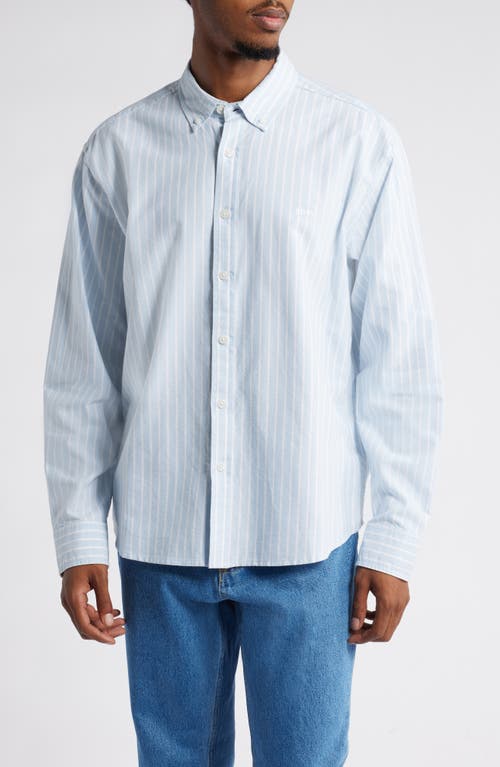 OBEY OBEY ROWENA STRIPE BUTTON-DOWN SHIRT 