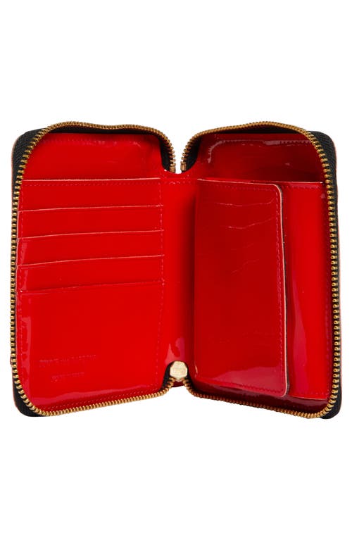 Shop Comme Des Garçons Wallets Patent Leather Wallet In Red