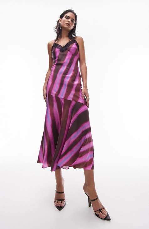 Topshop Tall tie dye body-conscious mini dress tall size 8