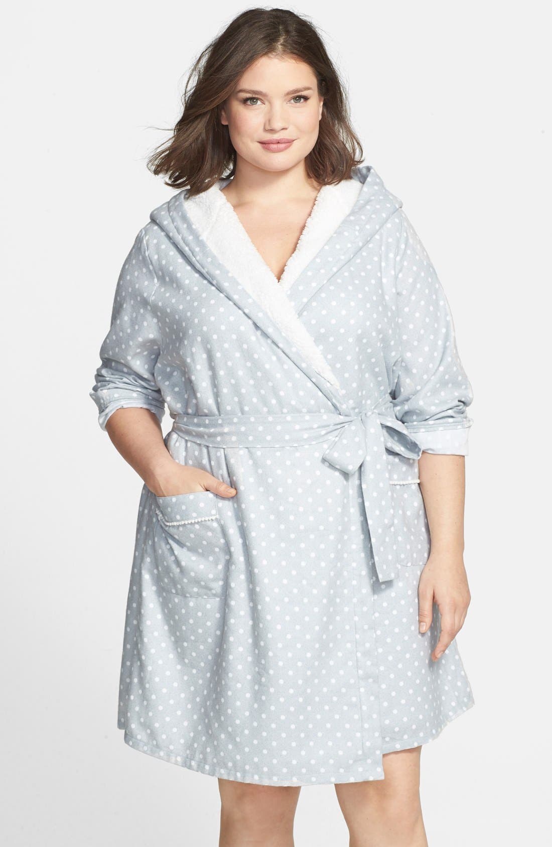 Nordstrom Fleece Lined Flannel Robe (Plus Size) Nordstrom