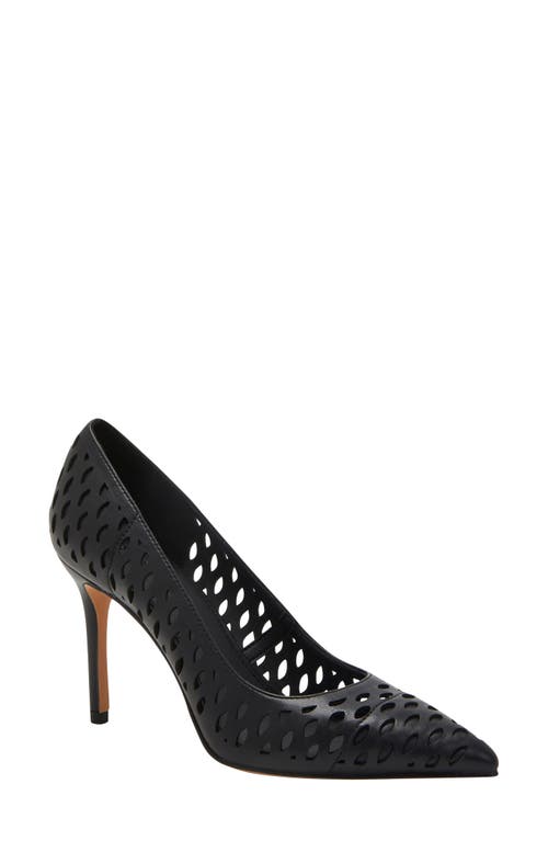 Shop Katy Perry The Revival Fishnet Pointed Cap Toe Pump In Black