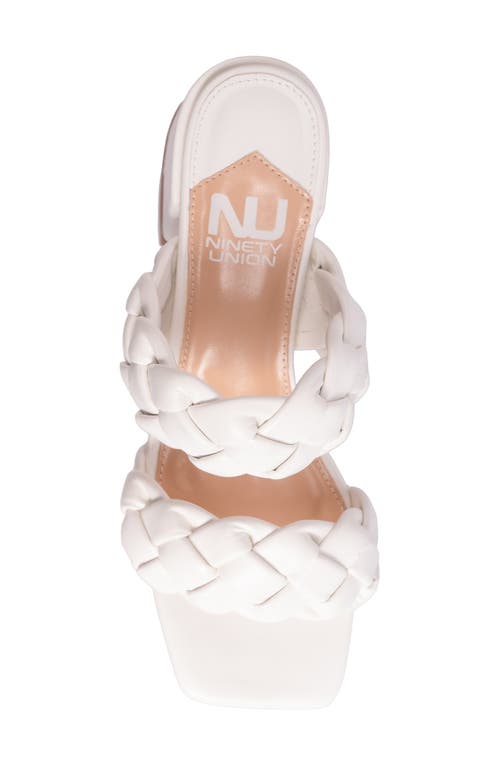 Ninety Union Twist Slide Sandal In White